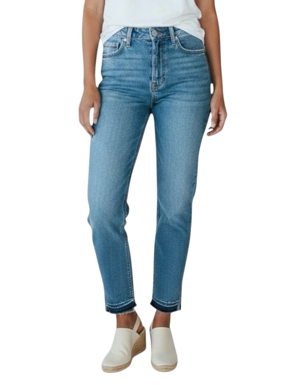 JUDY BLUE Skinny Fit Raw Hem Split Ankle Size 5/27 -- SUPER COMFY!!!